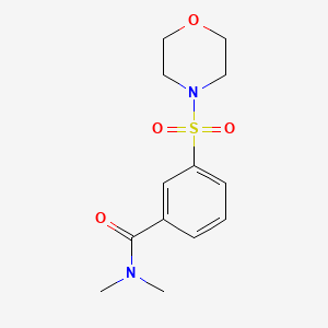molecular formula C13H18N2O4S B4463666 N,N-DIMETHYL-3-(MORPHOLINE-4-SULFONYL)BENZAMIDE 