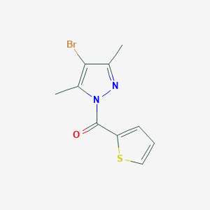 (4-bromo-3,5-dimethyl-1H-pyrazol-1-yl)(thiophen-2-yl)methanone