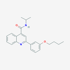2-(3-butoxyphenyl)-N-isopropylquinoline-4-carboxamide