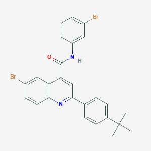 6-bromo-N-(3-bromophenyl)-2-(4-tert-butylphenyl)quinoline-4-carboxamide