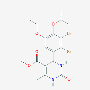 Methyl 4-(2,3-dibromo-5-ethoxy-4-isopropoxyphenyl)-6-methyl-2-oxo-1,2,3,4-tetrahydropyrimidine-5-carboxylate