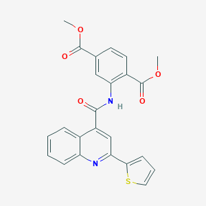 Dimethyl 2-{[(2-thien-2-ylquinolin-4-yl)carbonyl]amino}terephthalate