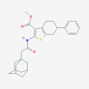 Methyl 2-[(1-adamantylacetyl)amino]-6-phenyl-4,5,6,7-tetrahydro-1-benzothiophene-3-carboxylate