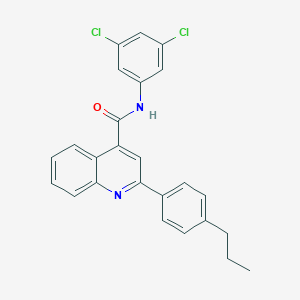 N-(3,5-dichlorophenyl)-2-(4-propylphenyl)quinoline-4-carboxamide