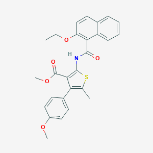 Methyl 2-[(2-ethoxy-1-naphthoyl)amino]-4-(4-methoxyphenyl)-5-methylthiophene-3-carboxylate