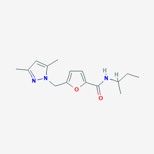 N-(sec-butyl)-5-[(3,5-dimethyl-1H-pyrazol-1-yl)methyl]-2-furamide