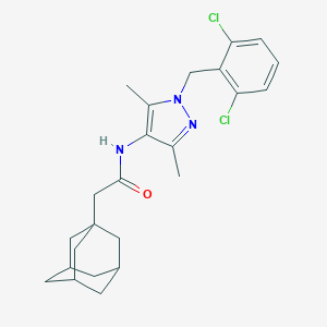 2-(1-adamantyl)-N-[1-(2,6-dichlorobenzyl)-3,5-dimethyl-1H-pyrazol-4-yl]acetamide