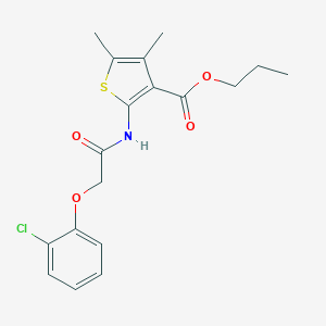 Propyl 2-{[(2-chlorophenoxy)acetyl]amino}-4,5-dimethyl-3-thiophenecarboxylate