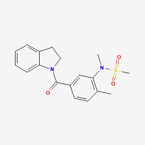 N-[5-(2,3-dihydro-1H-indol-1-ylcarbonyl)-2-methylphenyl]-N-methylmethanesulfonamide