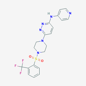 N-4-pyridinyl-6-(4-{[2-(trifluoromethyl)phenyl]sulfonyl}-1-piperazinyl)-3-pyridazinamine