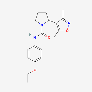 2-(3,5-dimethyl-4-isoxazolyl)-N-(4-ethoxyphenyl)-1-pyrrolidinecarboxamide