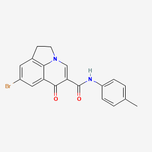 8-bromo-N-(4-methylphenyl)-6-oxo-1,2-dihydro-6H-pyrrolo[3,2,1-ij]quinoline-5-carboxamide