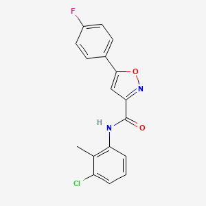 N-(3-chloro-2-methylphenyl)-5-(4-fluorophenyl)-3-isoxazolecarboxamide