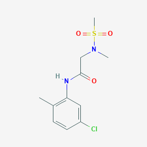 N~1~-(5-chloro-2-methylphenyl)-N~2~-methyl-N~2~-(methylsulfonyl)glycinamide