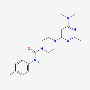 molecular formula C19H26N6O B4464892 4-[6-(dimethylamino)-2-methylpyrimidin-4-yl]-N-(4-methylphenyl)piperazine-1-carboxamide 