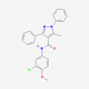 N-(3-chloro-4-methoxyphenyl)-5-methyl-1,3-diphenyl-1H-pyrazole-4-carboxamide