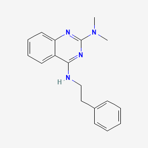 molecular formula C18H20N4 B4464970 N~2~,N~2~-dimethyl-N~4~-(2-phenylethyl)-2,4-quinazolinediamine 