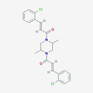 1,4-Bis[3-(2-chlorophenyl)acryloyl]-2,5-dimethylpiperazine