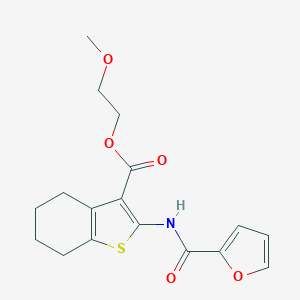 2-Methoxyethyl 2-(2-furoylamino)-4,5,6,7-tetrahydro-1-benzothiophene-3-carboxylate