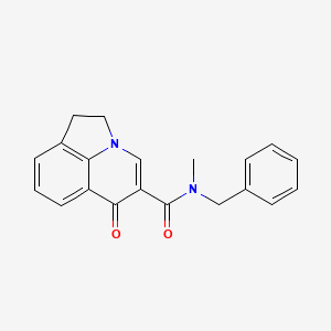 molecular formula C20H18N2O2 B4465383 N-benzyl-N-methyl-6-oxo-1,2-dihydro-6H-pyrrolo[3,2,1-ij]quinoline-5-carboxamide 