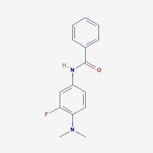 molecular formula C15H15FN2O B4465568 N-[4-(dimethylamino)-3-fluorophenyl]benzamide 