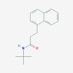 molecular formula C17H21NO B4465645 N-(tert-butyl)-3-(1-naphthyl)propanamide 