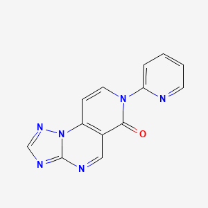 molecular formula C13H8N6O B4465647 7-(pyridin-2-yl)pyrido[3,4-e][1,2,4]triazolo[1,5-a]pyrimidin-6(7H)-one 