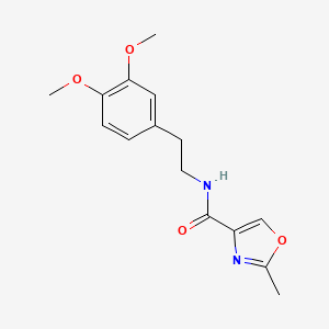 molecular formula C15H18N2O4 B4465671 N-[2-(3,4-dimethoxyphenyl)ethyl]-2-methyl-1,3-oxazole-4-carboxamide 
