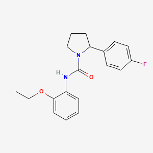 molecular formula C19H21FN2O2 B4465748 N-(2-ethoxyphenyl)-2-(4-fluorophenyl)-1-pyrrolidinecarboxamide 