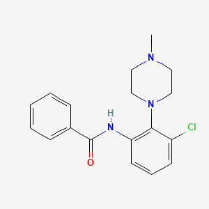 molecular formula C18H20ClN3O B4465752 N-[3-chloro-2-(4-methyl-1-piperazinyl)phenyl]benzamide 