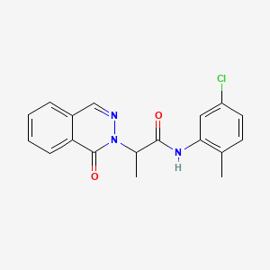 molecular formula C18H16ClN3O2 B4465763 N-(5-chloro-2-methylphenyl)-2-(1-oxo-2(1H)-phthalazinyl)propanamide 