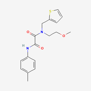 molecular formula C17H20N2O3S B4465792 N-(2-methoxyethyl)-N'-(4-methylphenyl)-N-(2-thienylmethyl)ethanediamide 