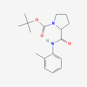 molecular formula C17H24N2O3 B4465945 Tert-butyl 2-[(2-methylphenyl)carbamoyl]pyrrolidine-1-carboxylate 