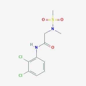 molecular formula C10H12Cl2N2O3S B4466015 N~1~-(2,3-dichlorophenyl)-N~2~-methyl-N~2~-(methylsulfonyl)glycinamide 