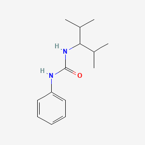 molecular formula C14H22N2O B4466056 3-(2,4-DIMETHYLPENTAN-3-YL)-1-PHENYLUREA 