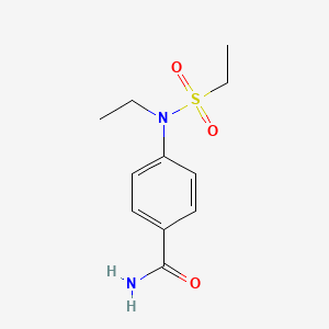 molecular formula C11H16N2O3S B4466068 4-(N-ETHYLETHANESULFONAMIDO)BENZAMIDE 