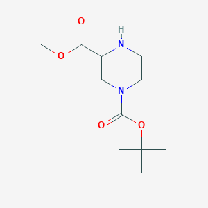 molecular formula C11H20N2O4 B044663 1-叔丁基 3-甲基哌嗪-1,3-二羧酸酯 CAS No. 129799-08-2