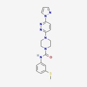 molecular formula C19H21N7OS B4466346 N-[3-(methylthio)phenyl]-4-[6-(1H-pyrazol-1-yl)-3-pyridazinyl]-1-piperazinecarboxamide 