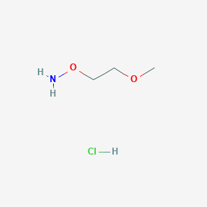 molecular formula C3H10ClNO2 B044664 O-(2-Methoxyethyl)hydroxylamine hydrochloride CAS No. 82172-73-4