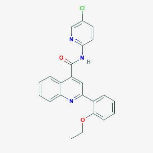 molecular formula C23H18ClN3O2 B446652 N-(5-chloropyridin-2-yl)-2-(2-ethoxyphenyl)quinoline-4-carboxamide 