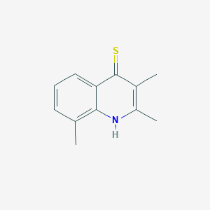 molecular formula C12H13NS B4466523 2,3,8-trimethyl-1H-quinoline-4-thione 