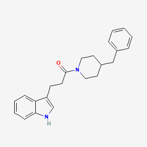 molecular formula C23H26N2O B4466711 1-(4-Benzylpiperidin-1-yl)-3-(1H-indol-3-yl)propan-1-one 