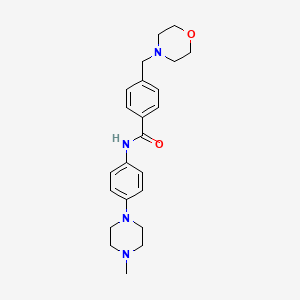 molecular formula C23H30N4O2 B4466719 N-[4-(4-methyl-1-piperazinyl)phenyl]-4-(4-morpholinylmethyl)benzamide 