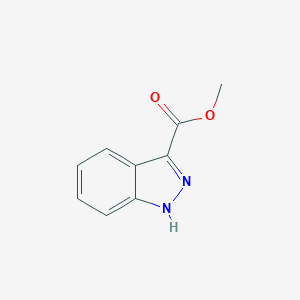 molecular formula C9H8N2O2 B044672 methyl 1H-indazole-3-carboxylate CAS No. 43120-28-1