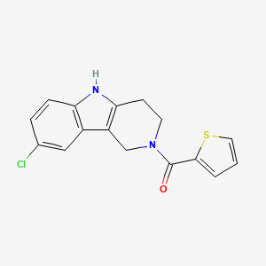 molecular formula C16H13ClN2OS B4467214 8-chloro-2-(2-thienylcarbonyl)-2,3,4,5-tetrahydro-1H-pyrido[4,3-b]indole 