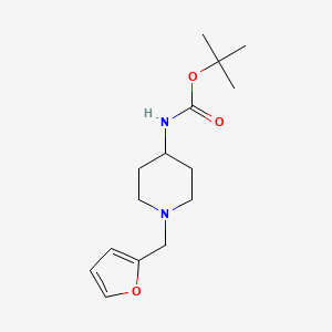 molecular formula C15H24N2O3 B4467370 tert-butyl [1-(2-furylmethyl)-4-piperidinyl]carbamate 