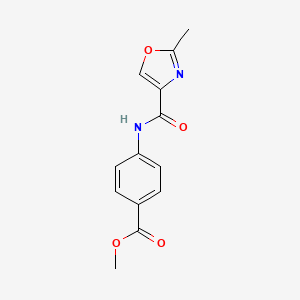 molecular formula C13H12N2O4 B4467388 Methyl 4-[(2-methyl-1,3-oxazole-4-carbonyl)amino]benzoate 