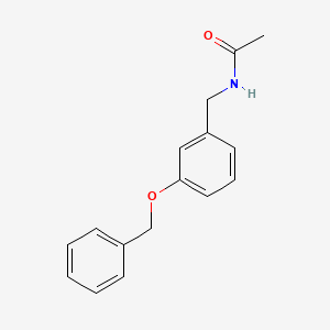 molecular formula C16H17NO2 B4467571 N-[3-(benzyloxy)benzyl]acetamide 