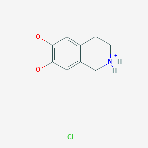 molecular formula C11H16ClNO2 B044676 6,7-Dimethoxy-1,2,3,4-tetrahydroisoquinoline hydrochloride CAS No. 2328-12-3