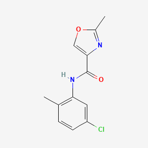 molecular formula C12H11ClN2O2 B4467601 N-(5-chloro-2-methylphenyl)-2-methyl-1,3-oxazole-4-carboxamide 